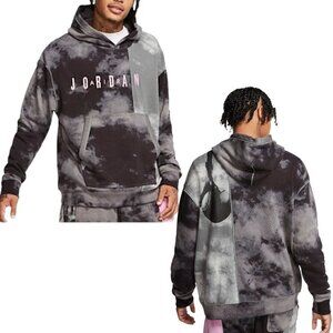 Air Jordan - Men’s ‘Sport DNA’ Hoodie in 'DIY Smoke Gray Tie-Dye' - Medium